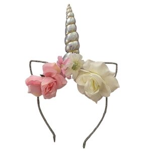 Unicorn Headband with Flowers